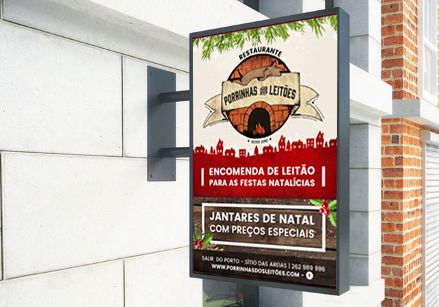 cartaz restaurante