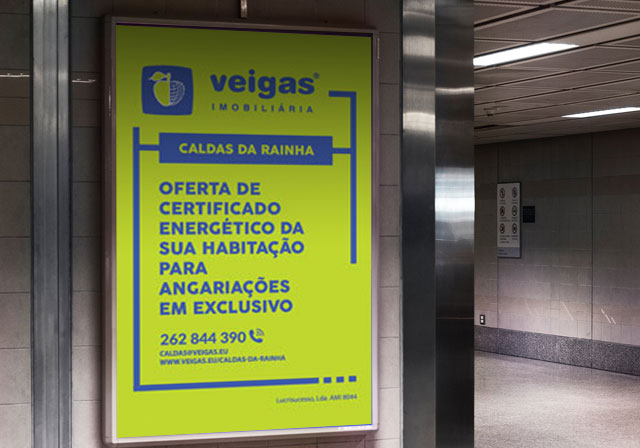 cartaz veigas imobiliária