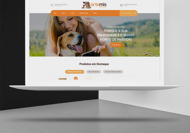 loja online artemis pet store