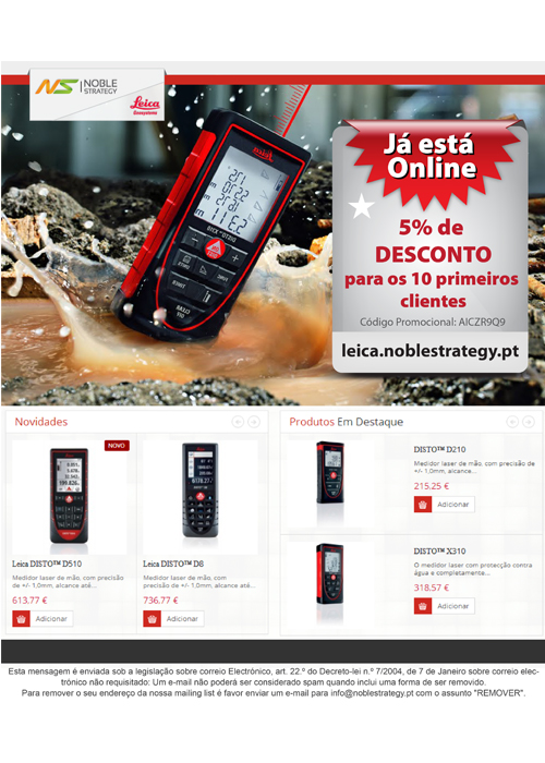 Newsletter Leica NS Store