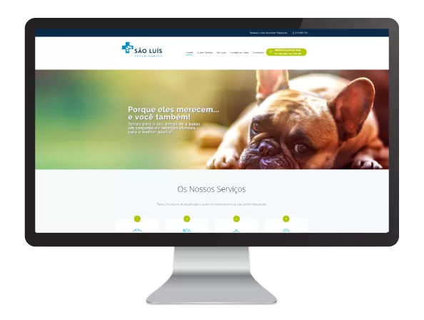 Website São Luis Veterinários