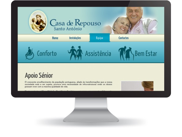 Website Casa de Repouso Santo António