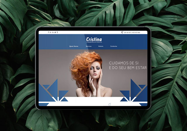 website cristina cabeleireiros